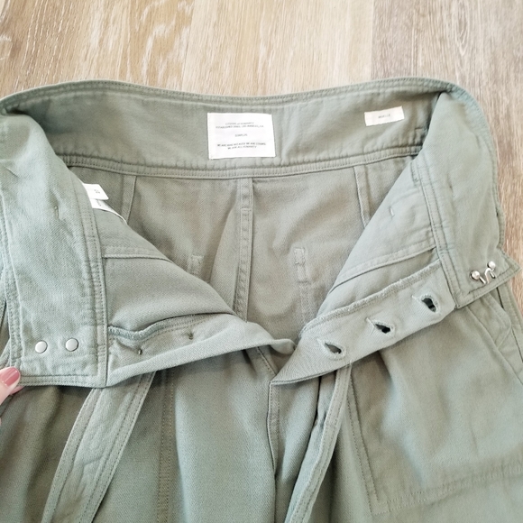 Citizens of Humanity Noelle Cropped Belted Relaxed Tapered Fit Paper Bag Waist - Picture 14 of 16